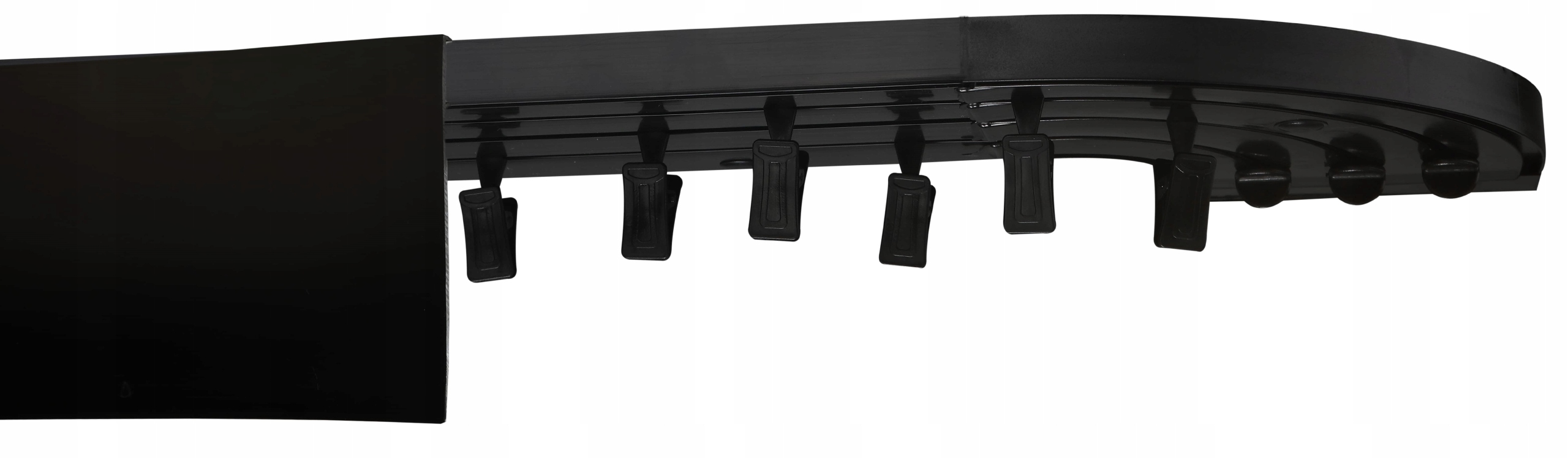 

Karnisz sufitowy 3tor 230cm maskownica 9cm łuk