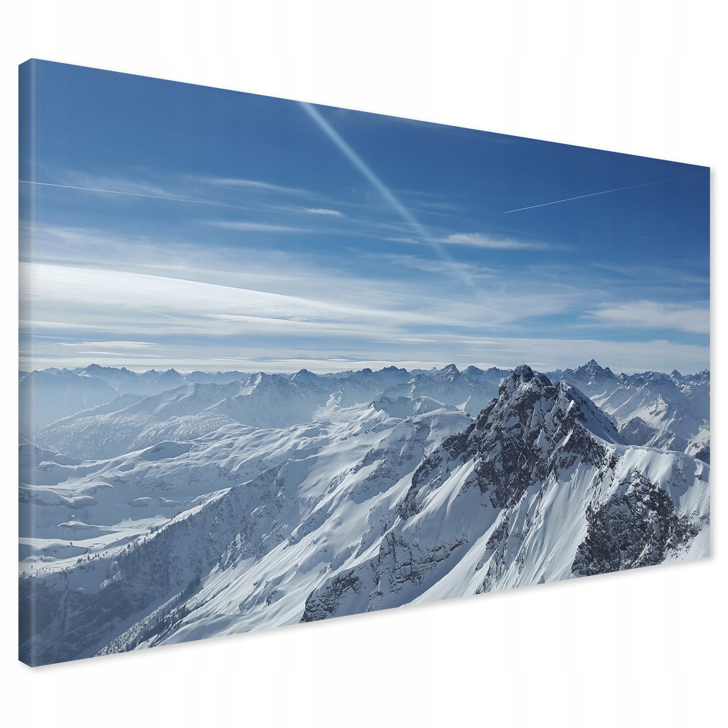 Obraz na płótnie 100x70 Zima w Górach Canvas Premium do Salonu do Sypialni