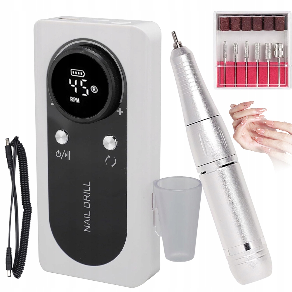 Bruska na nehty Bruska na kůžičku na manikúru pro pedikúru LCD Frézy