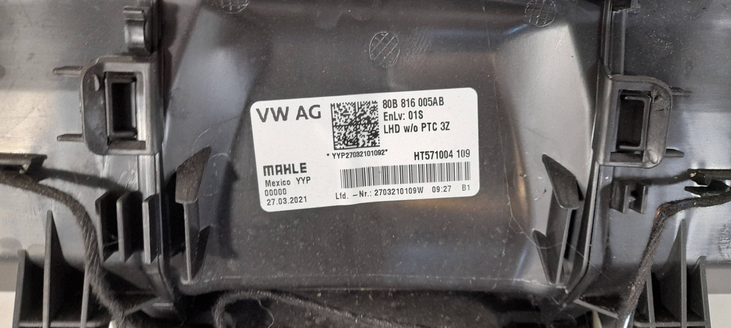 Audi Q5 SQ5 FY Zespol heater complete 80B816005A (QD39)