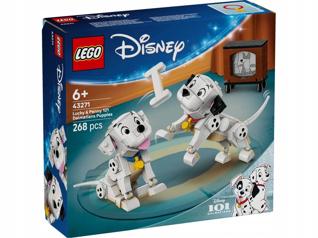 Lego 43271 Disney 101 dalmatinů Štěňátka Štěstí a Penny