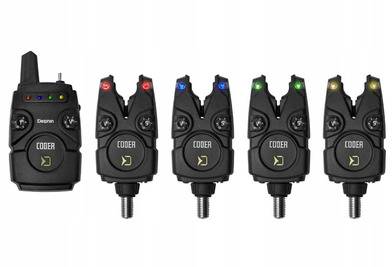 Delphin Coder 3+1 - zestaw sygnalizatorów brań z centralką