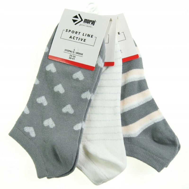 

Moraj Skarpety Stopki casual damskie 3 Pary 38-41