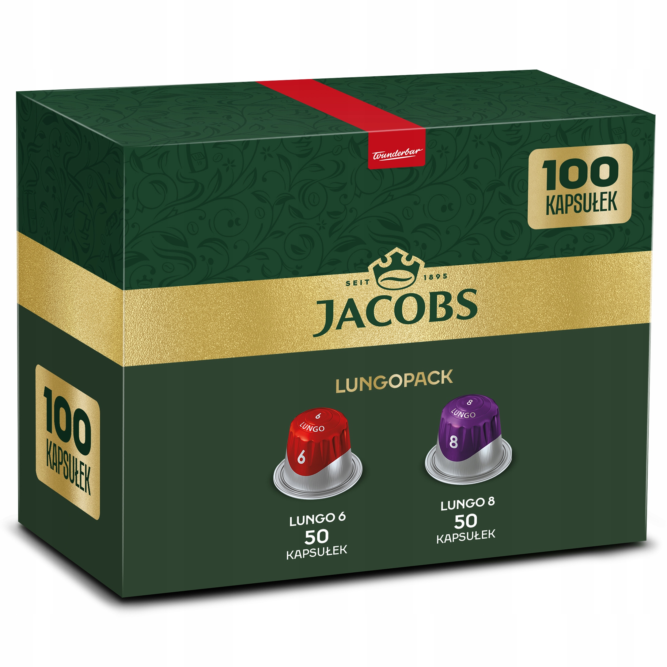 Kapsułki Jacobs Lungo 6,8 kawa do Nespresso(r)* zestaw 100 kapsułek