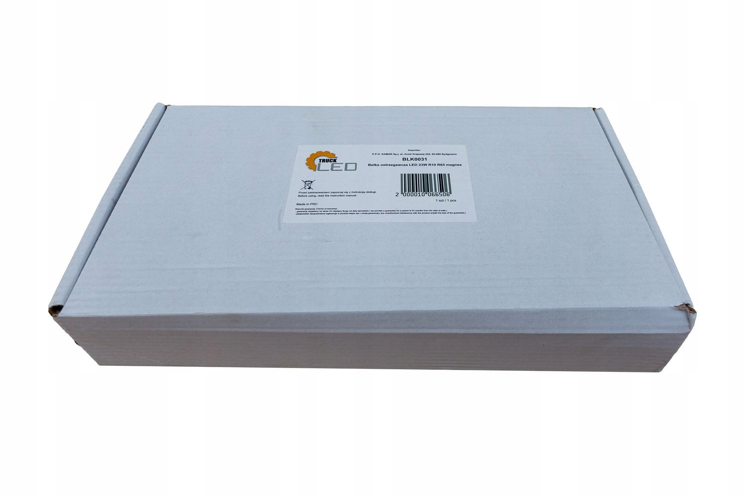 Belka ostrzegawcza LED 237x145 R10 R65 magnes Catalog number for substitute BLK0031