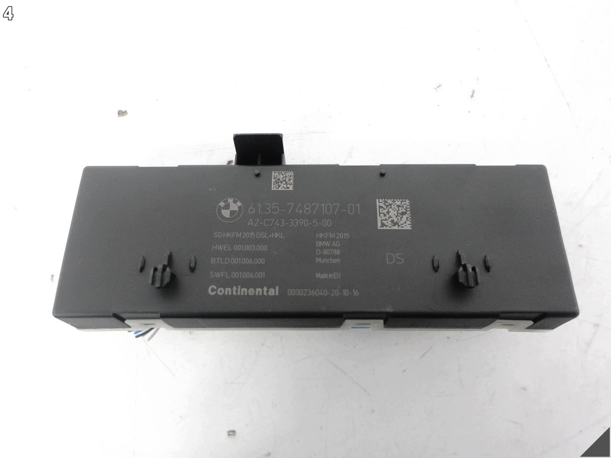 BMW 5 G31 TOURING 17-20 control unit module bonnet POKRYWY boot rear part