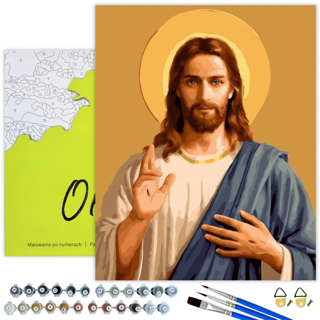 Malování Podle Čísel S Rámem Obrazy pro malování podle čísel Ježíš Oh Art!