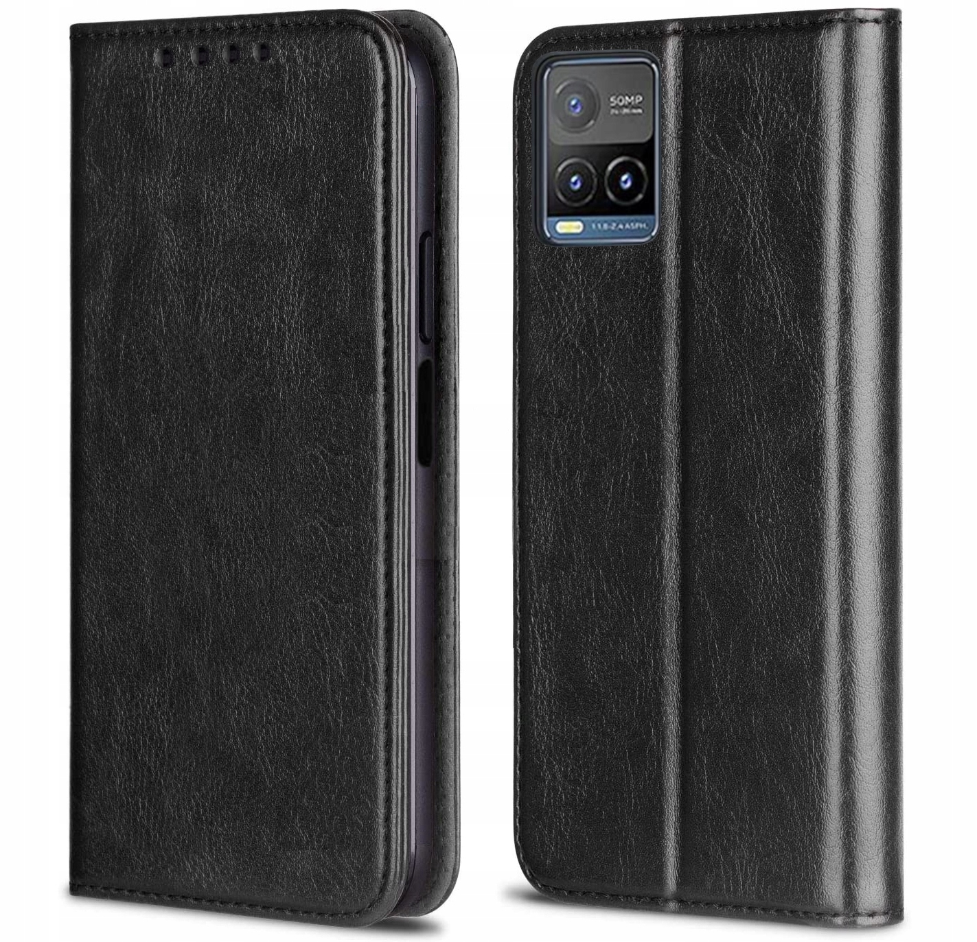 

Etui Skórzane Magnet Szkło do Vivo Y21S Y33S