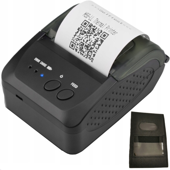Drukarka przenośna termiczna Bluetooth do paragonów