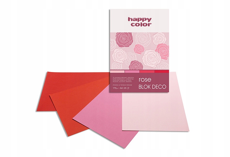 

Blok Deco Techniczny Papier Kolorowy różowy A4