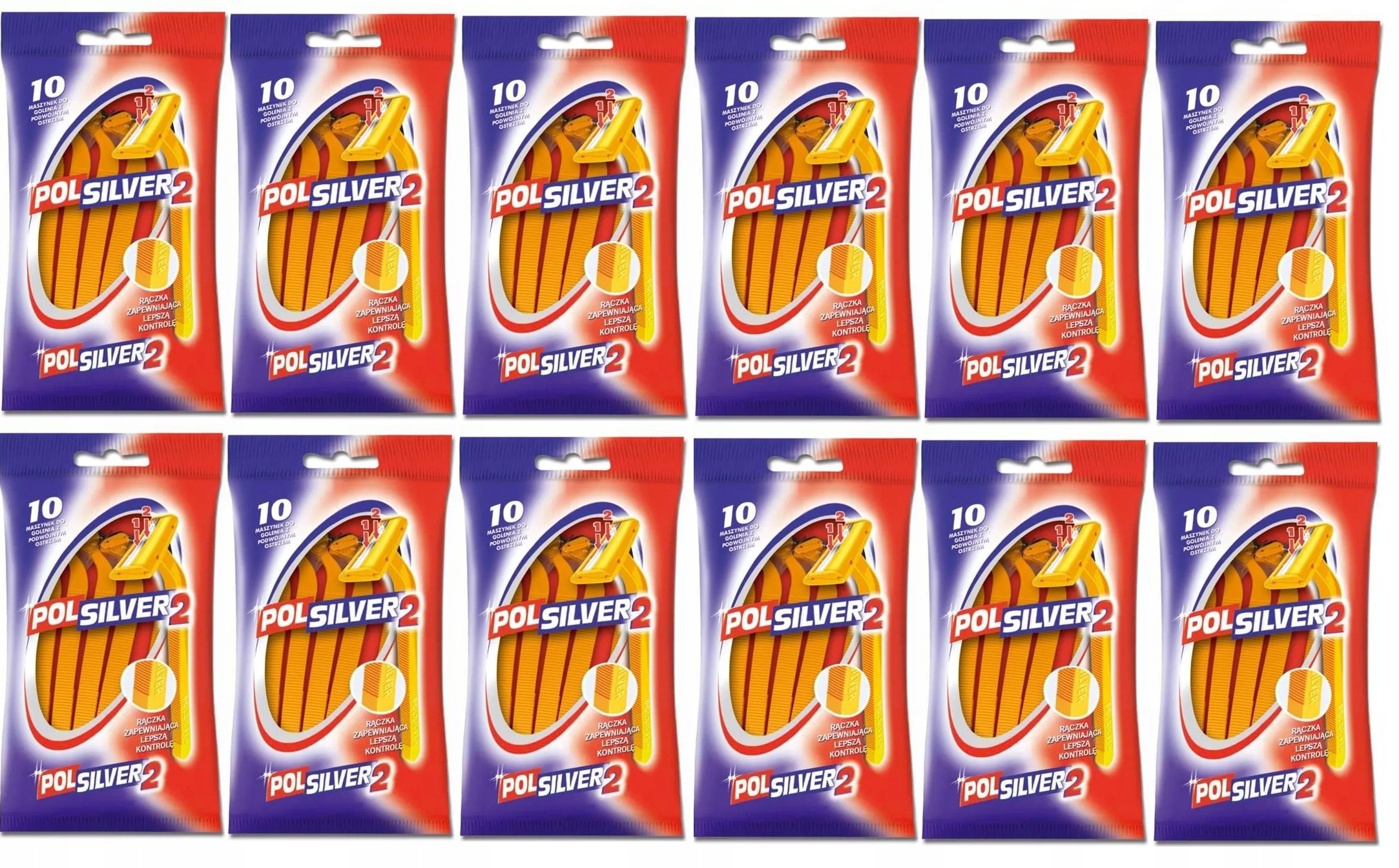 Maszynki Do Golenia Polsilver Jednorazowe 12 x 10 Sztuk