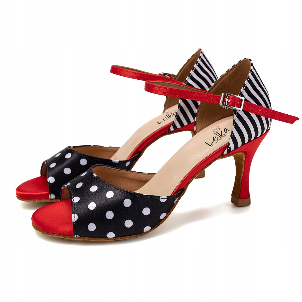 Buty Do Tańca Taneczne Latino Salsa Stylowe 7,5cm