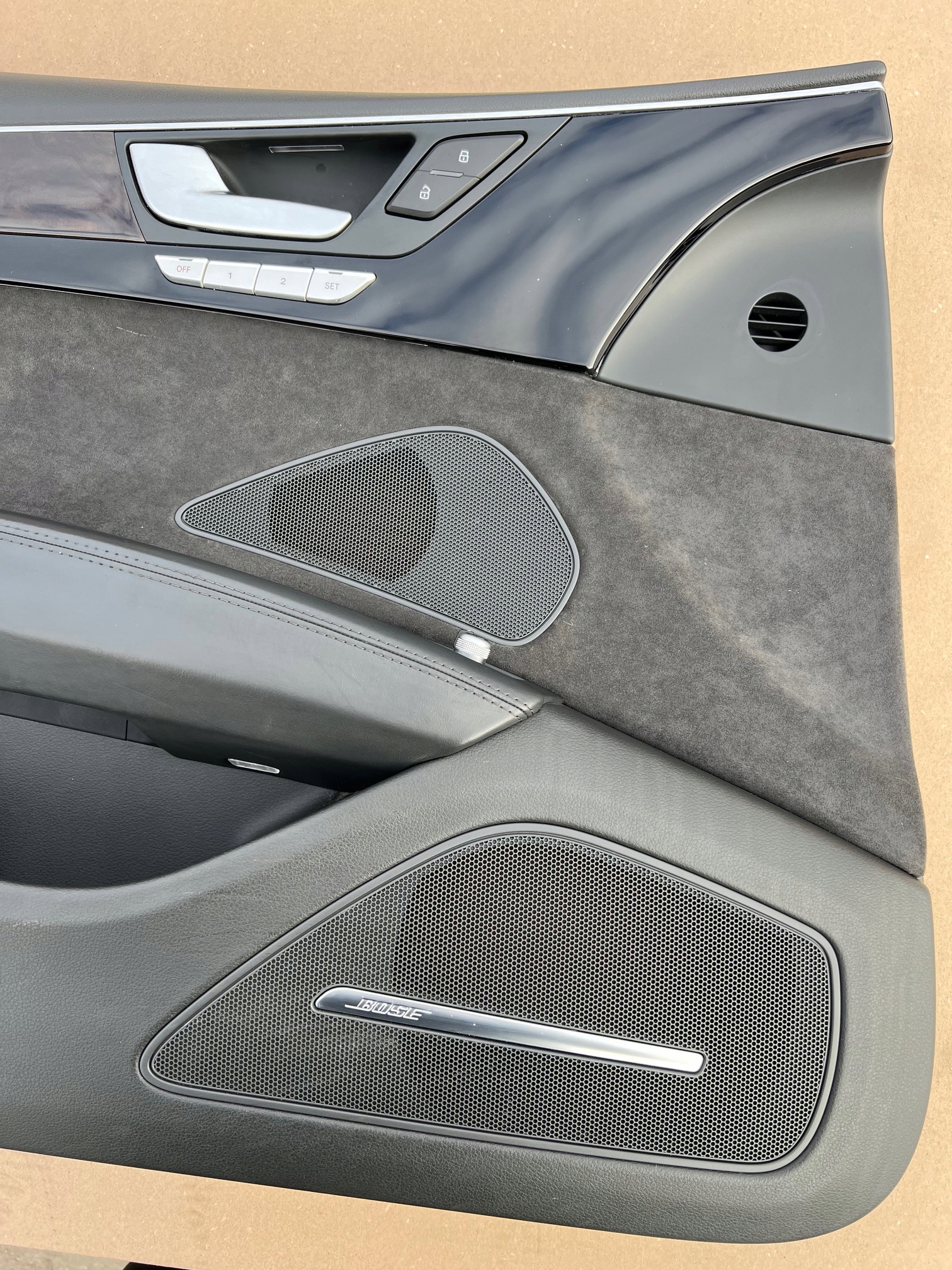 AUDI A8 D4 side door upholstery ALCANTARA left front BOSE