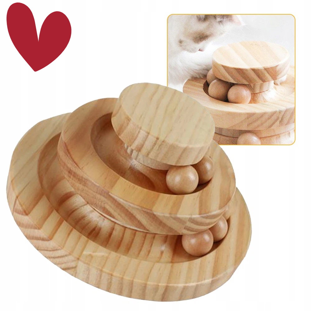 Levně Hračka S Míčky Pro Kočky Věž Kolotoč