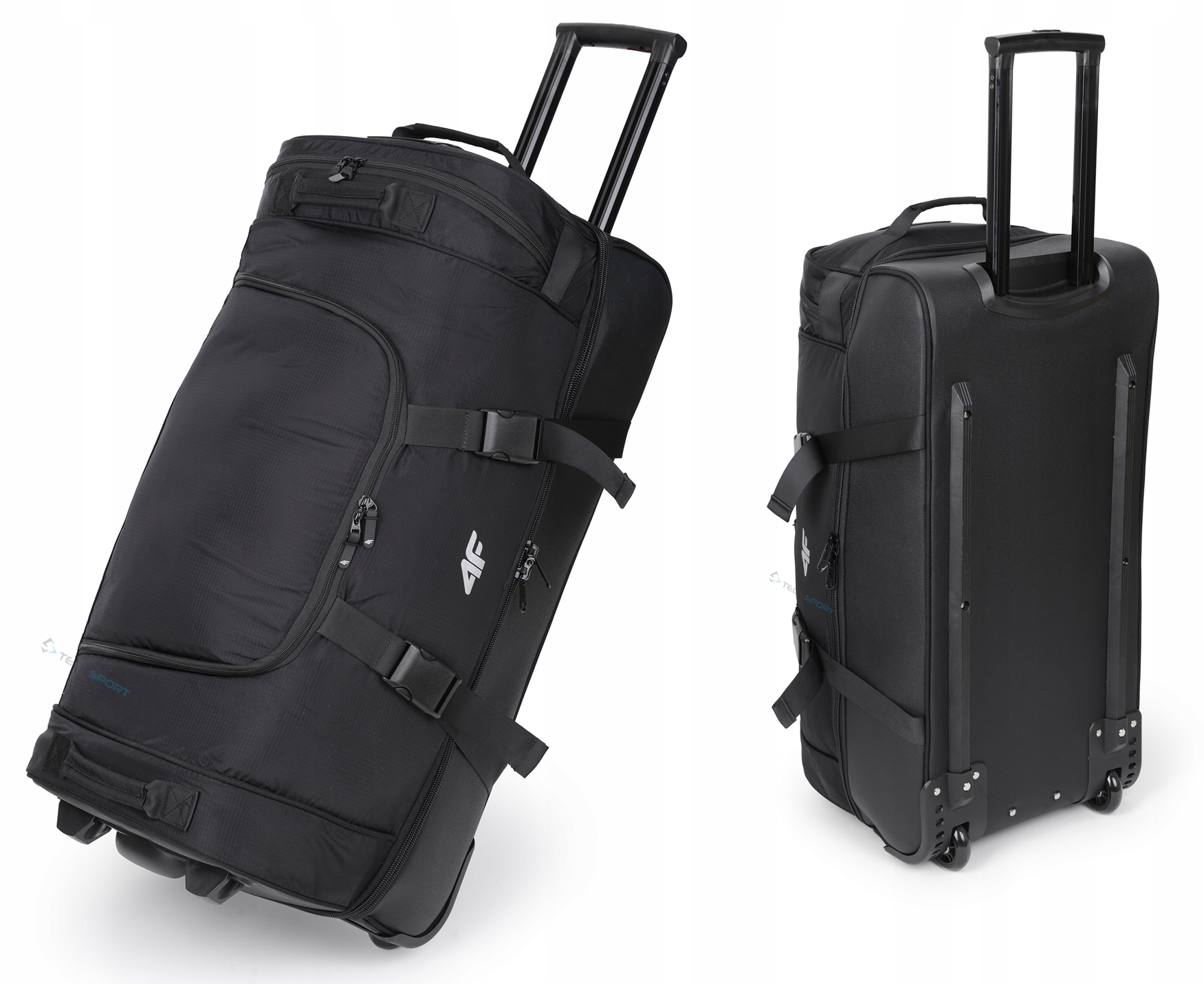 Markowa Solidna Torba Podróżna Na Kółkach z Rączką 4F U036 100L Premium