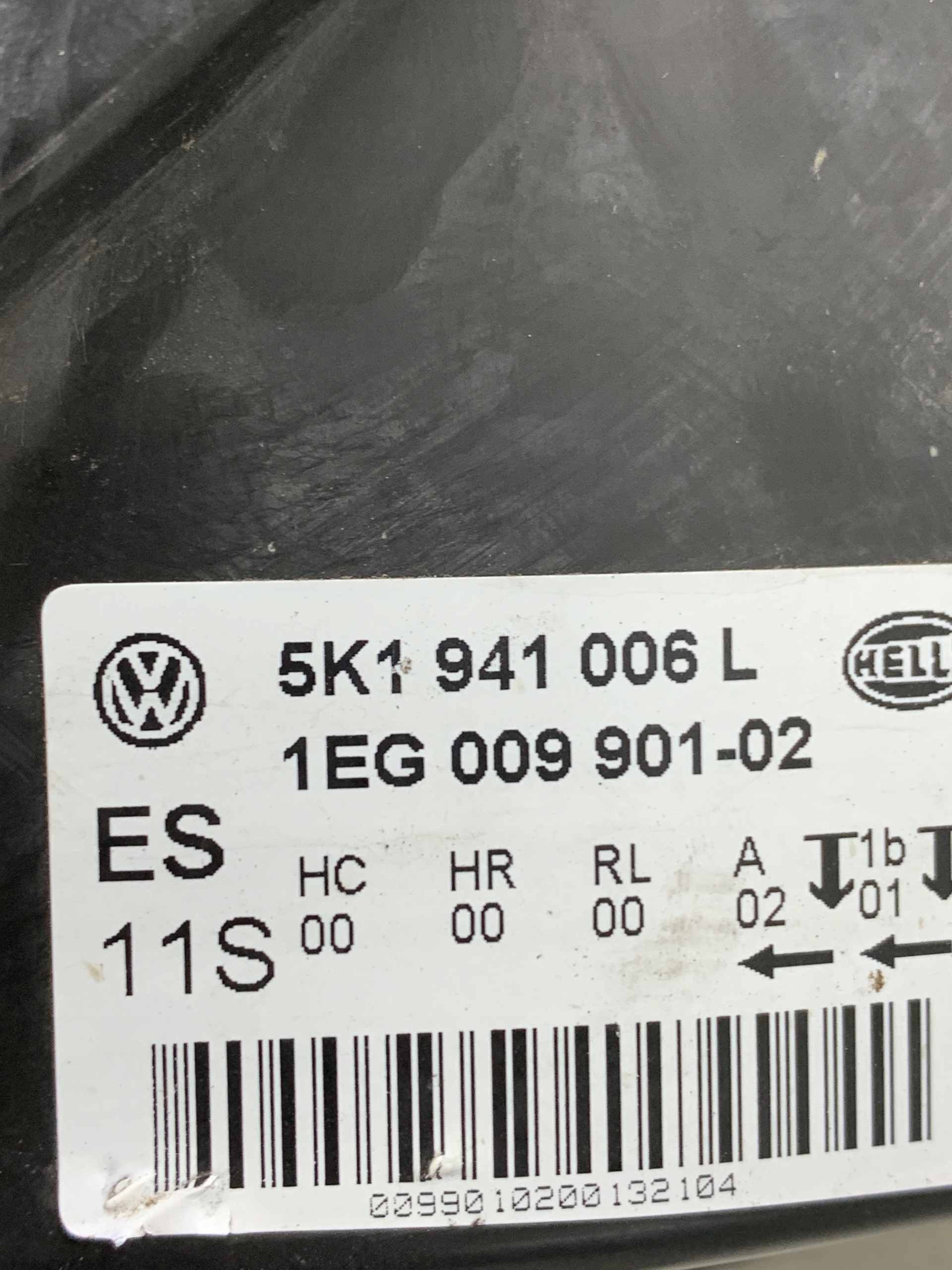 light right front front right 5K1941006L VW GOLF VI