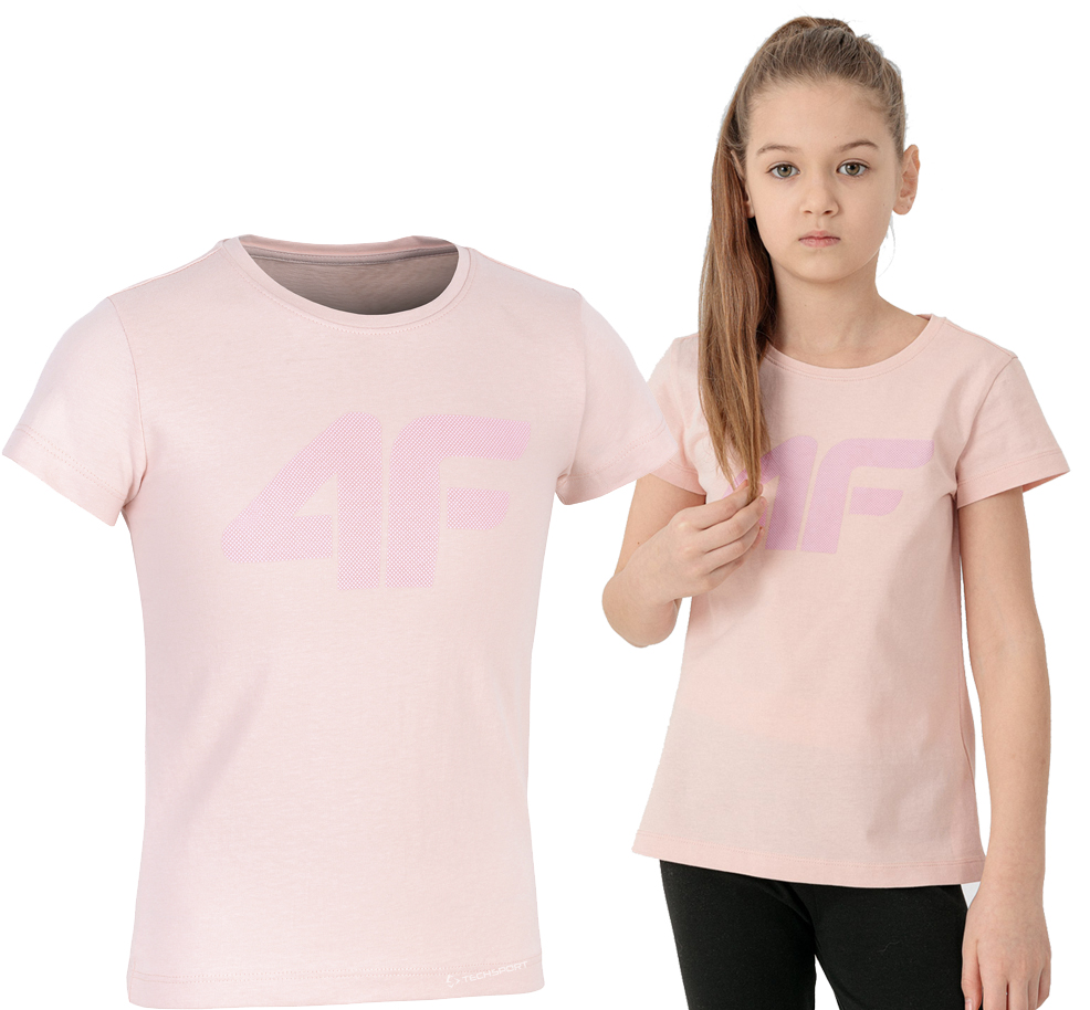 

4F Dziewczęcy T-shirt Koszulka / rozm 140