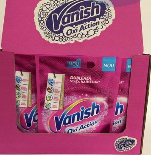 Levně Vanish Oxi Action Prášek Odstraňovač skvrn 20x30 g