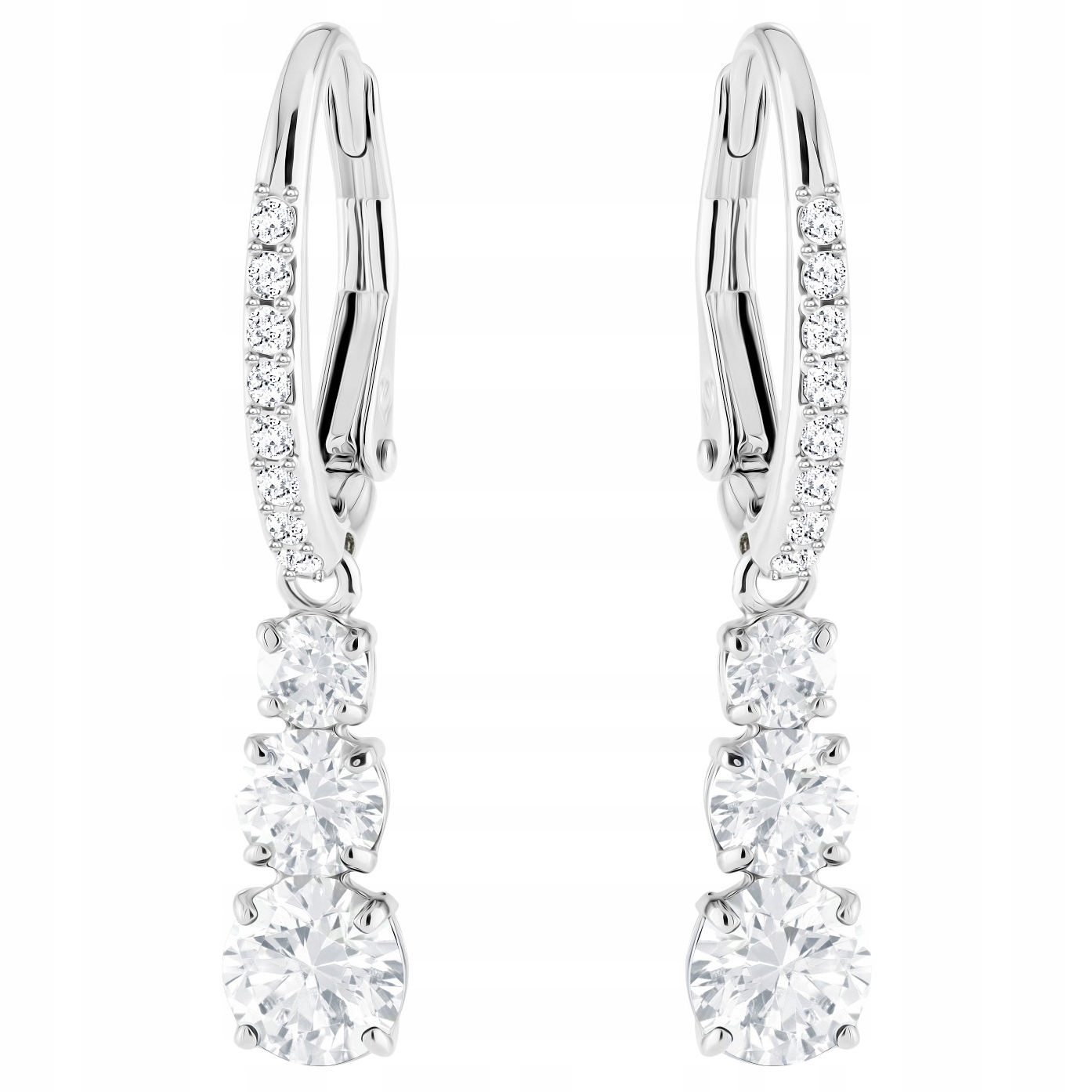 Kolczyki Swarovski Attract Trilogy, White