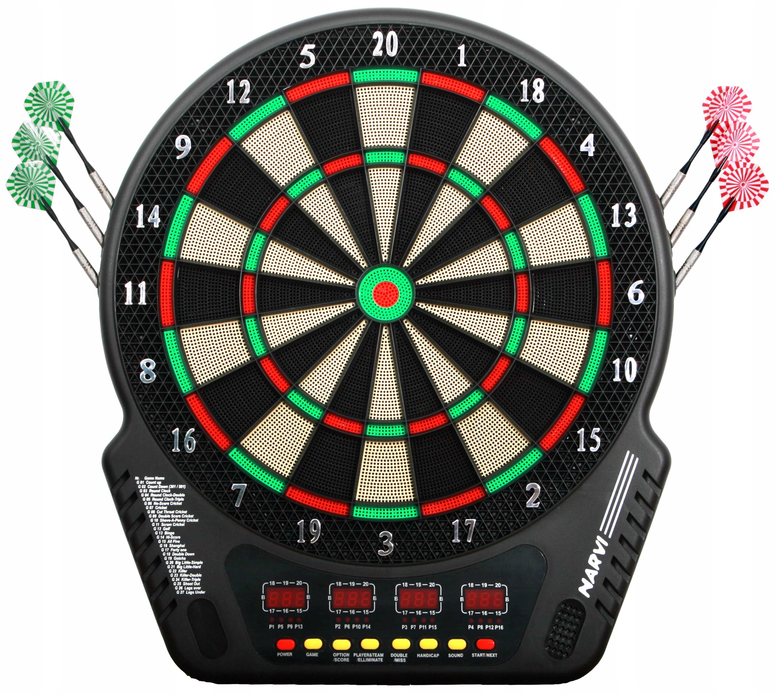 

Tarcza elektroniczna, rzutki, dart Narvi Spokey