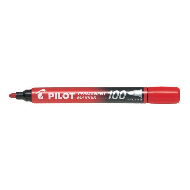 MARKER PERMANENTNY PILOT 100 OKRĄGŁY CZERWONY