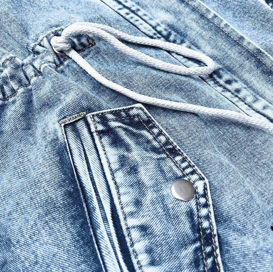 LUŹNA KURTKA JEANS KAPTUR POP7012 NIEB XL (42) Płeć kobieta