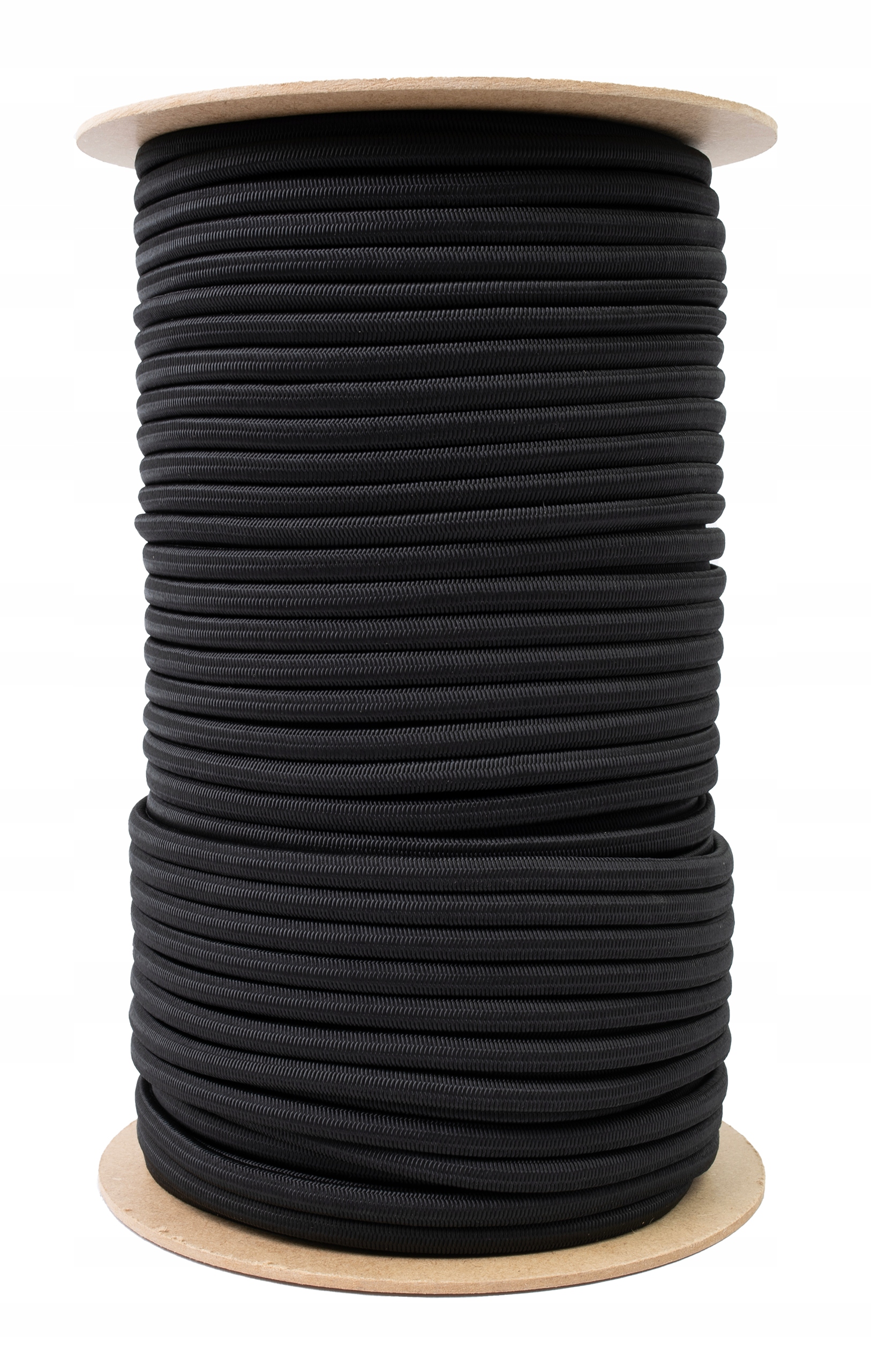 Elastická Gumová Lana Pro Plachty Ekspandor 6mm 100M Černá