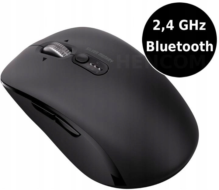 Mysz bezprzewodowa Silver Monkey optyczna Mobile Plus 2.4 GHz Bluetooth
