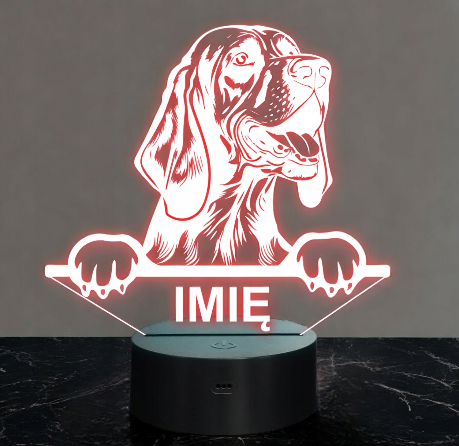 Lampka Nocna LED Bloodhound Rasa z Imieniem na Prezent Kod producenta LNL00140