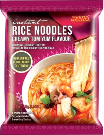 Levně 9 x Instantní lepková polévka s rýžovými nudlemi Tom Yum 55 g Mama