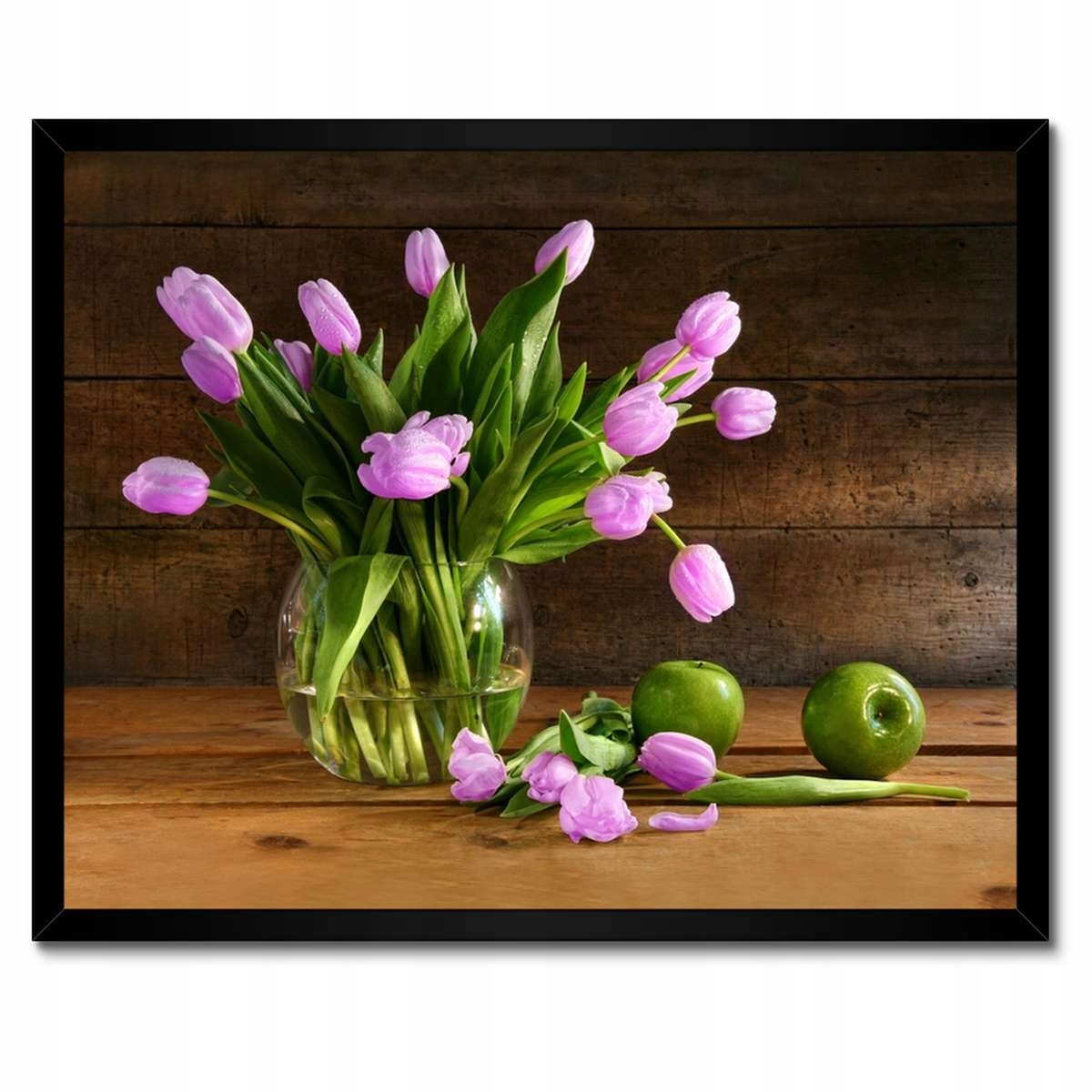 Plakáty v rámu 50x40 Fialové tulipány