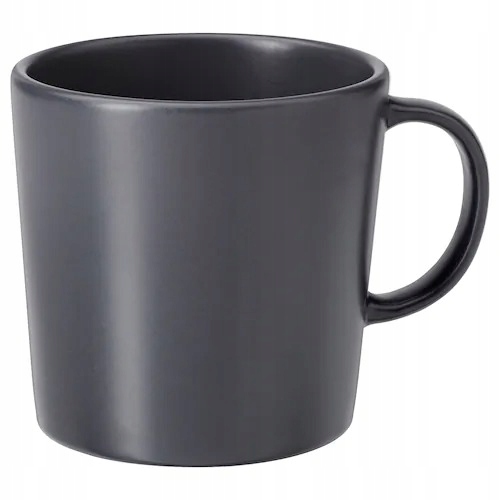 

Ikea Dinera Kubek Ciemnoszary Szary Kamionka 300ML
