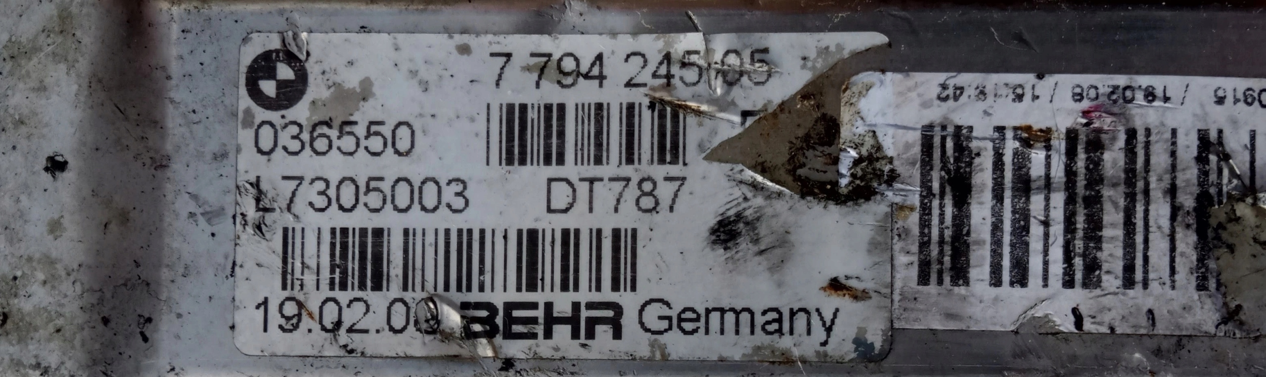 Abgaskuehler AGR EGR BMW 1 E87 118D 2.0 7794245