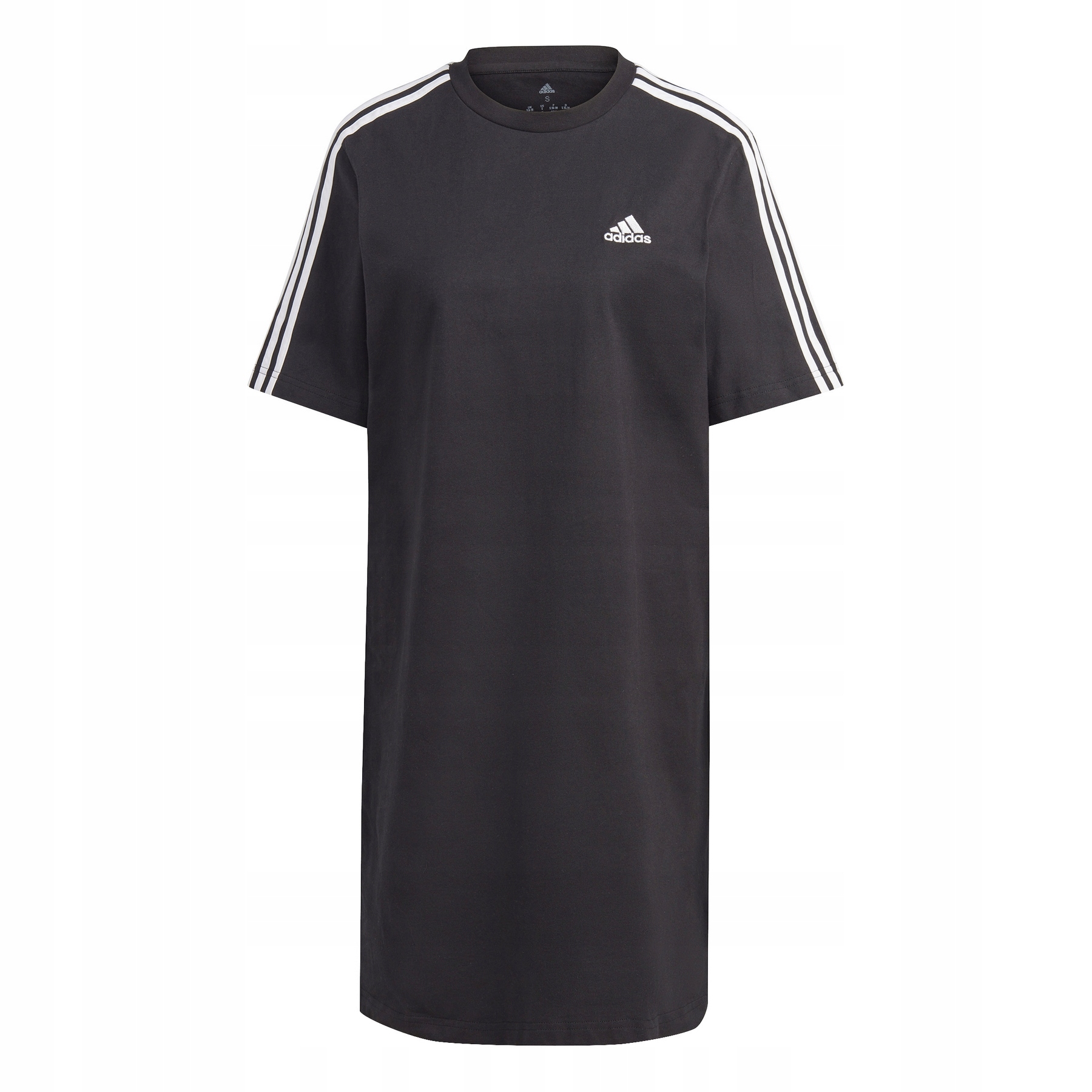 Adidas Šaty W 3S Bf T Dr Black/white