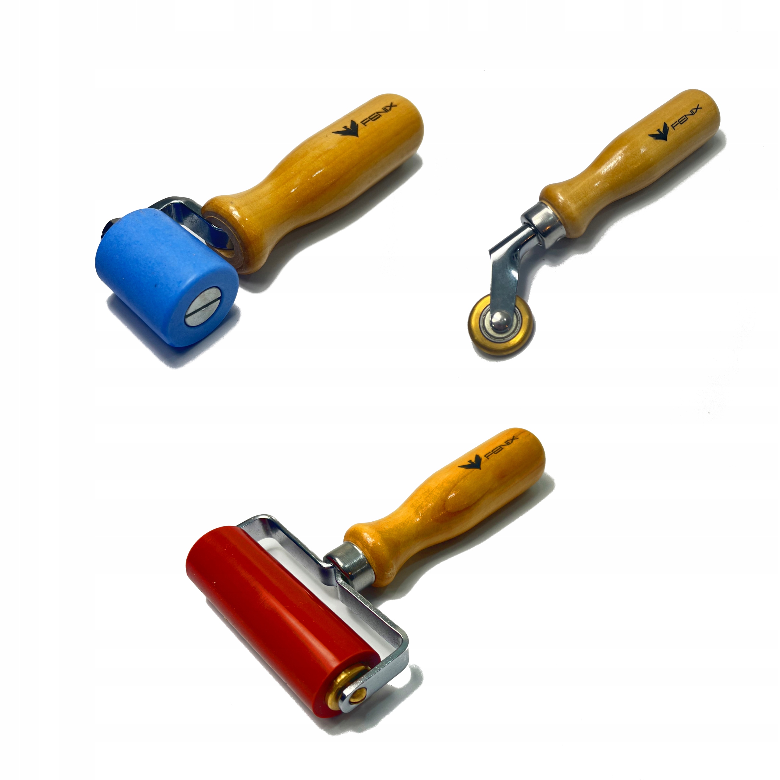 Sada pokrývačských valčekov Fenix 6 mm, 40 mm, 90 mm na pritláčanie membrán a papov