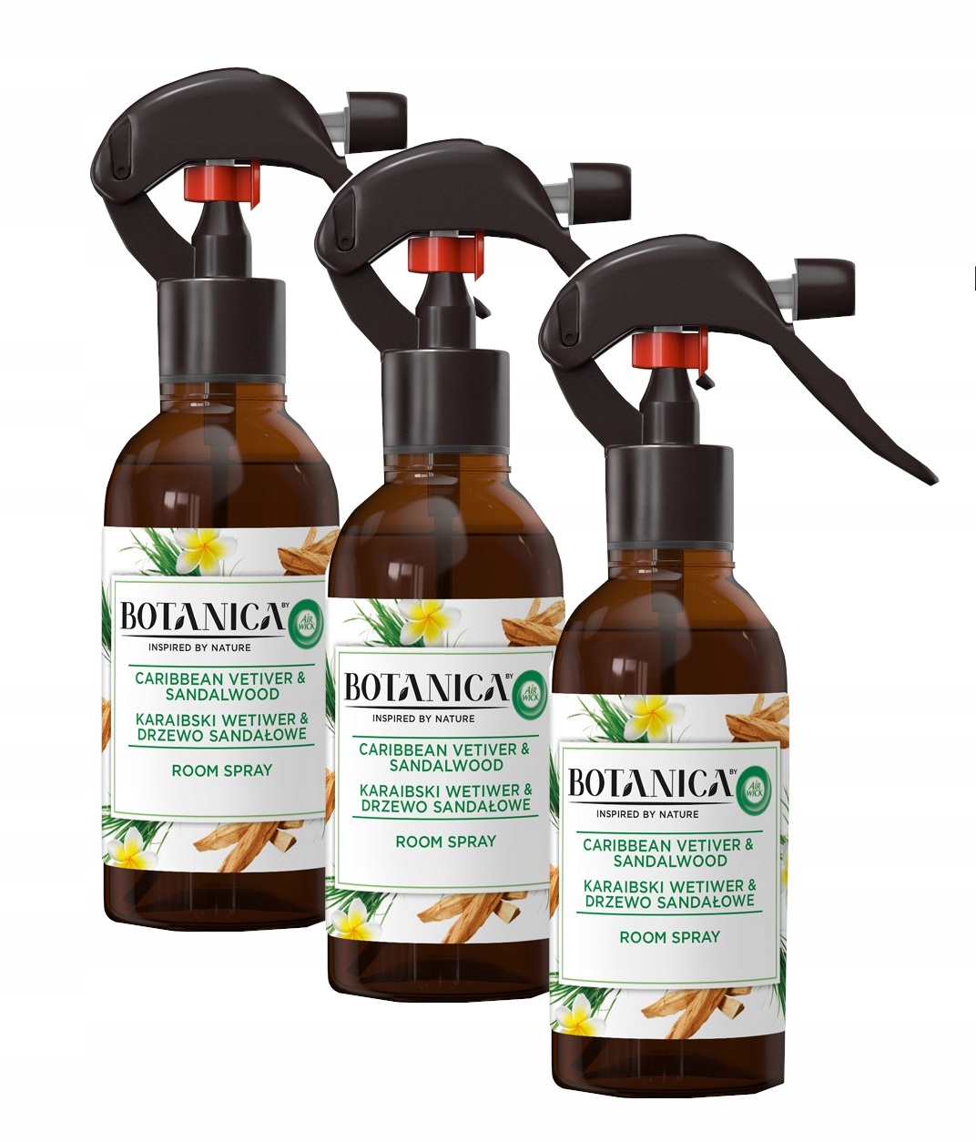 

Botanica by Air Wick Odświeżacz Powietrza Spray x3