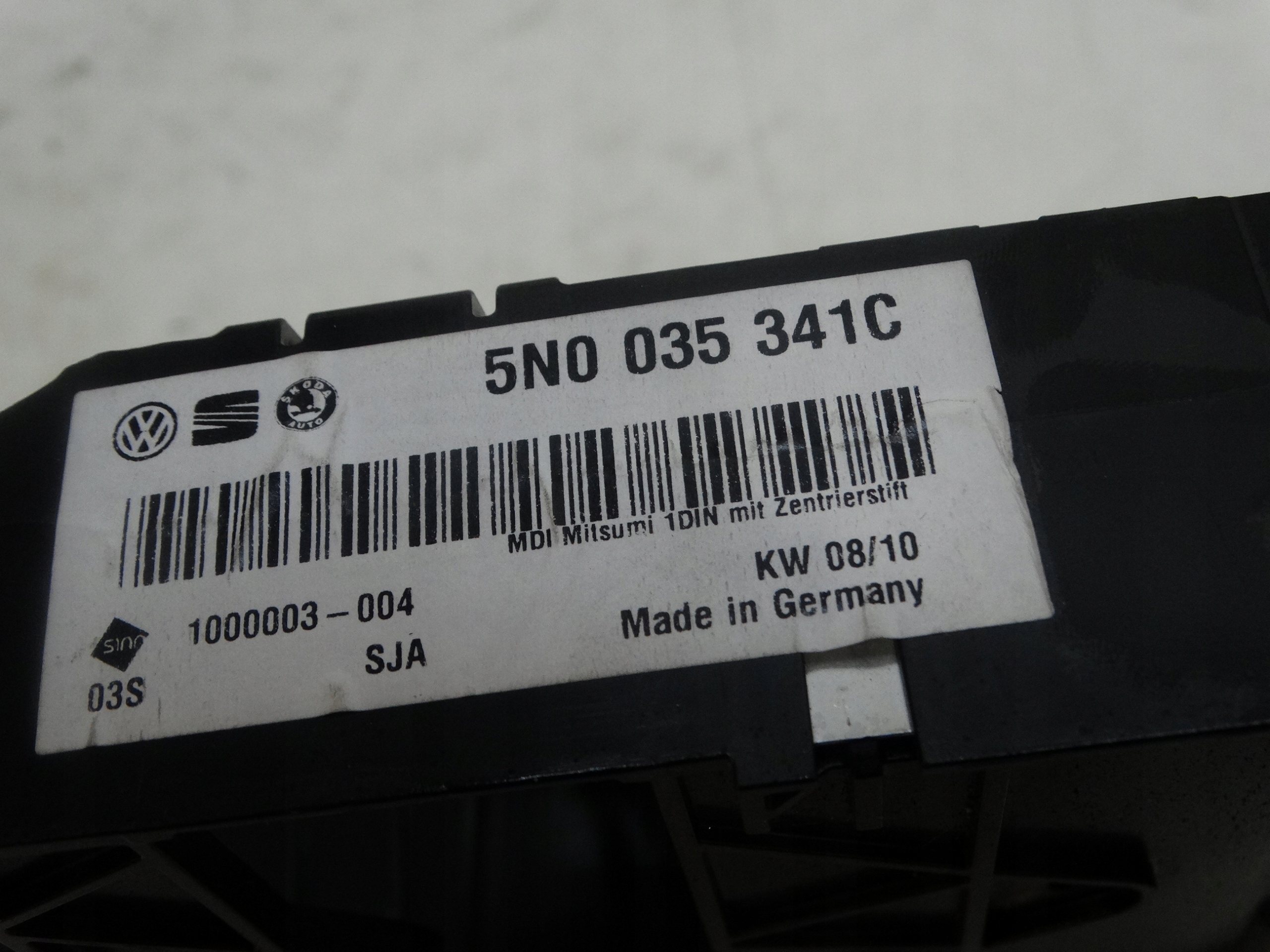 Handschuhfach Blende Abdeckung INTERFACE MEDIA-IN VOLKSWAGEN GOLF VI PLUS LIFT 5N0035341C