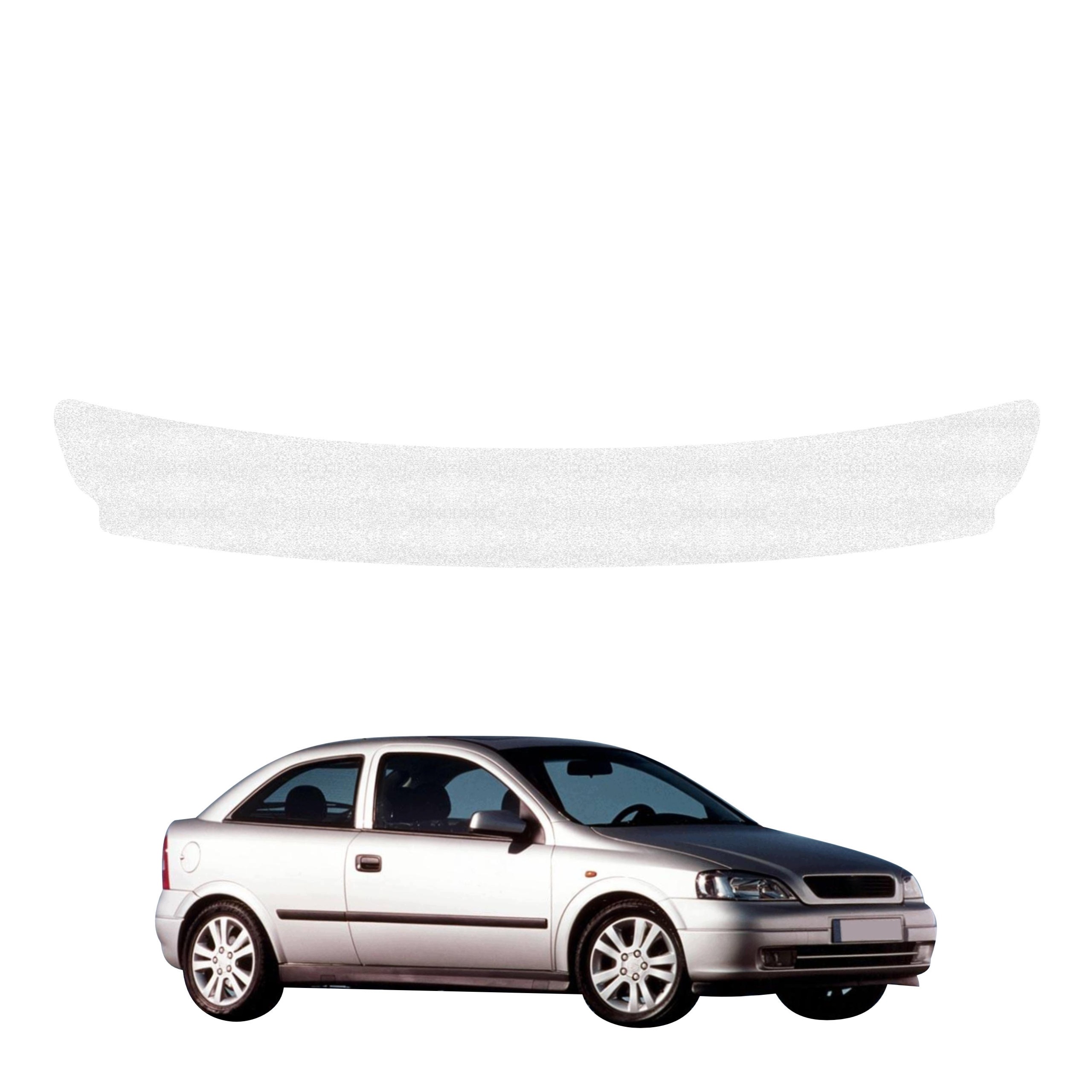 Povlak na práh zavazadlového prostoru pro Opel Astra G Hatchback 3D (1998-2009) Bílá