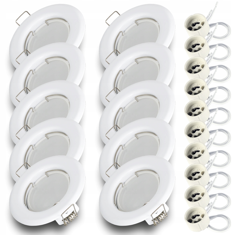 

10x Oprawa Oczko Led halogenowe żar Led GU10 7W