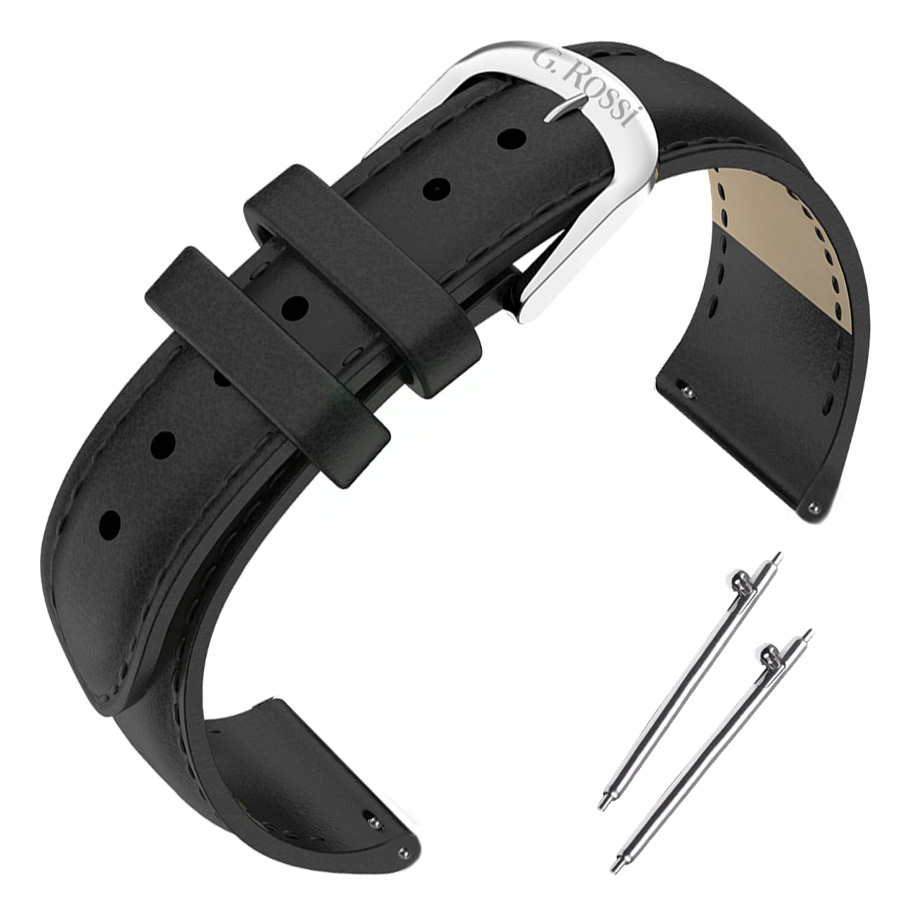 

Pasek 18 mm Smartwatch z logo G. Rossi czarny