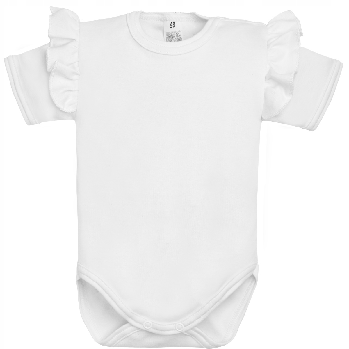 2-pak BODY Z FALBANKAMI granatowe i białe 92 Rękaw krótki rękaw