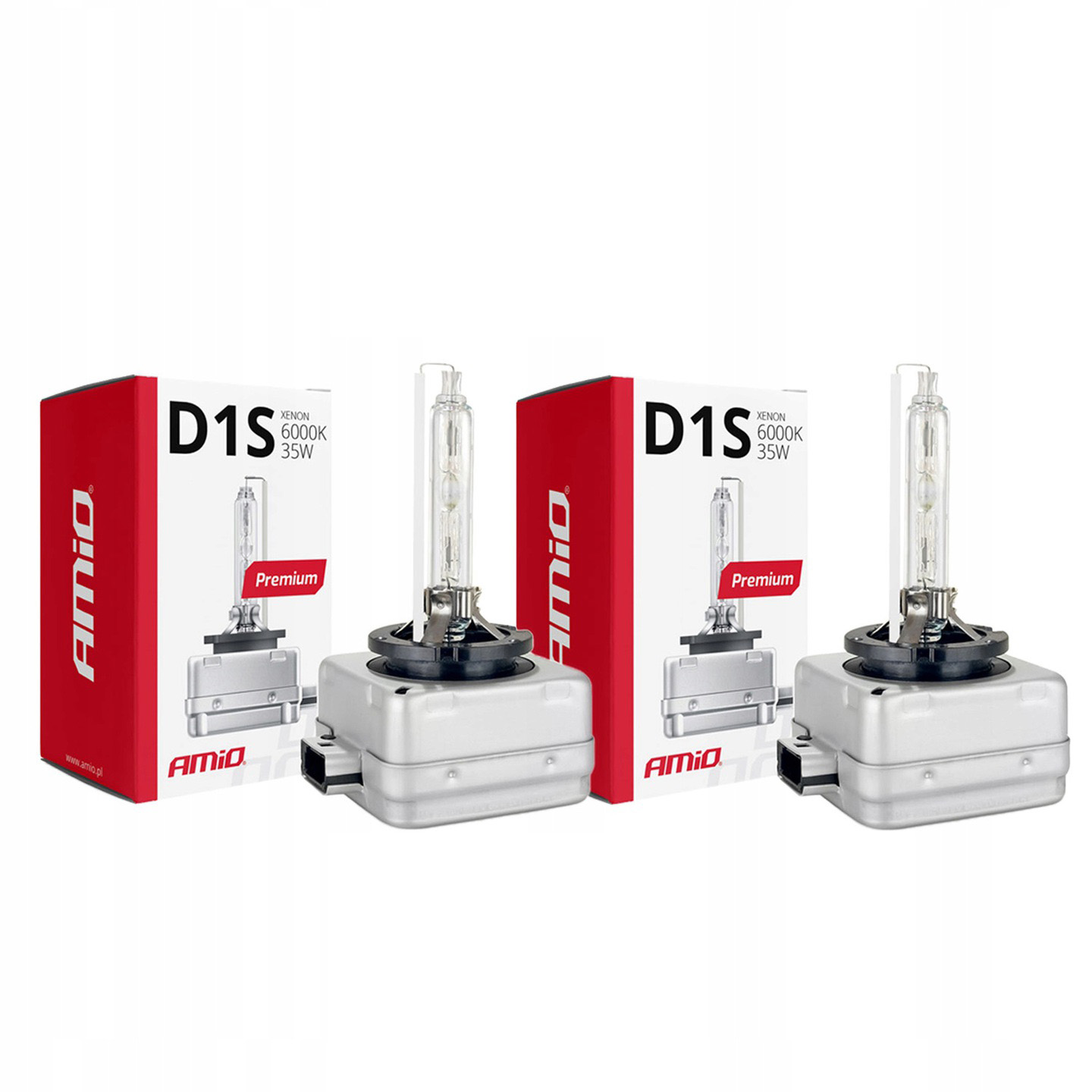 

D1S 6000K Żarnik Xenon Amio Hid Premium x2 Sztuki