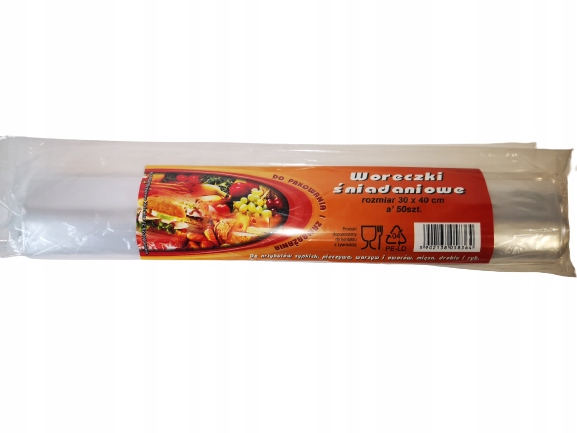 

Woreczki śniadaniowe grube Ldpe 30/40 cm 50 szt.