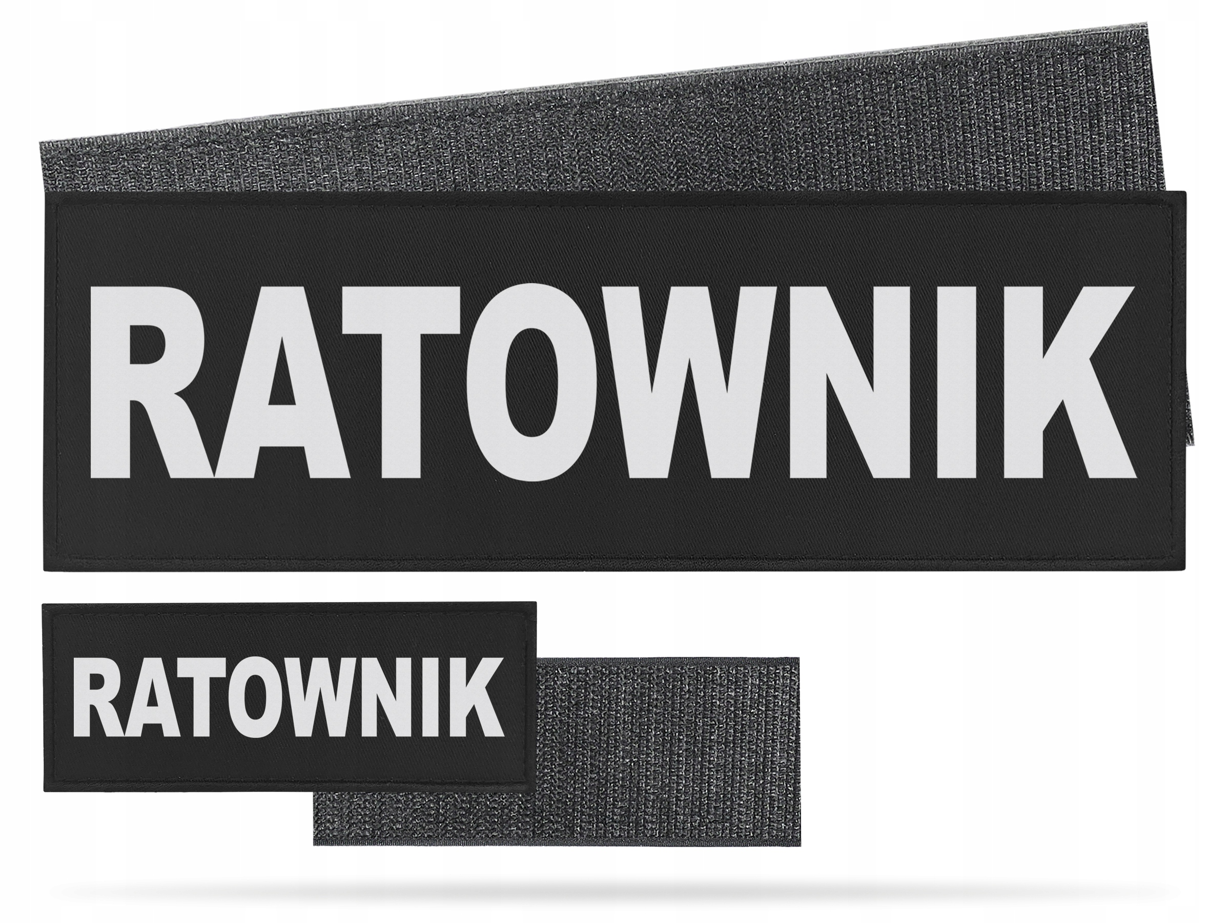 

Komplet Naszywek Odblaskowych Na Rzepie Ratownik