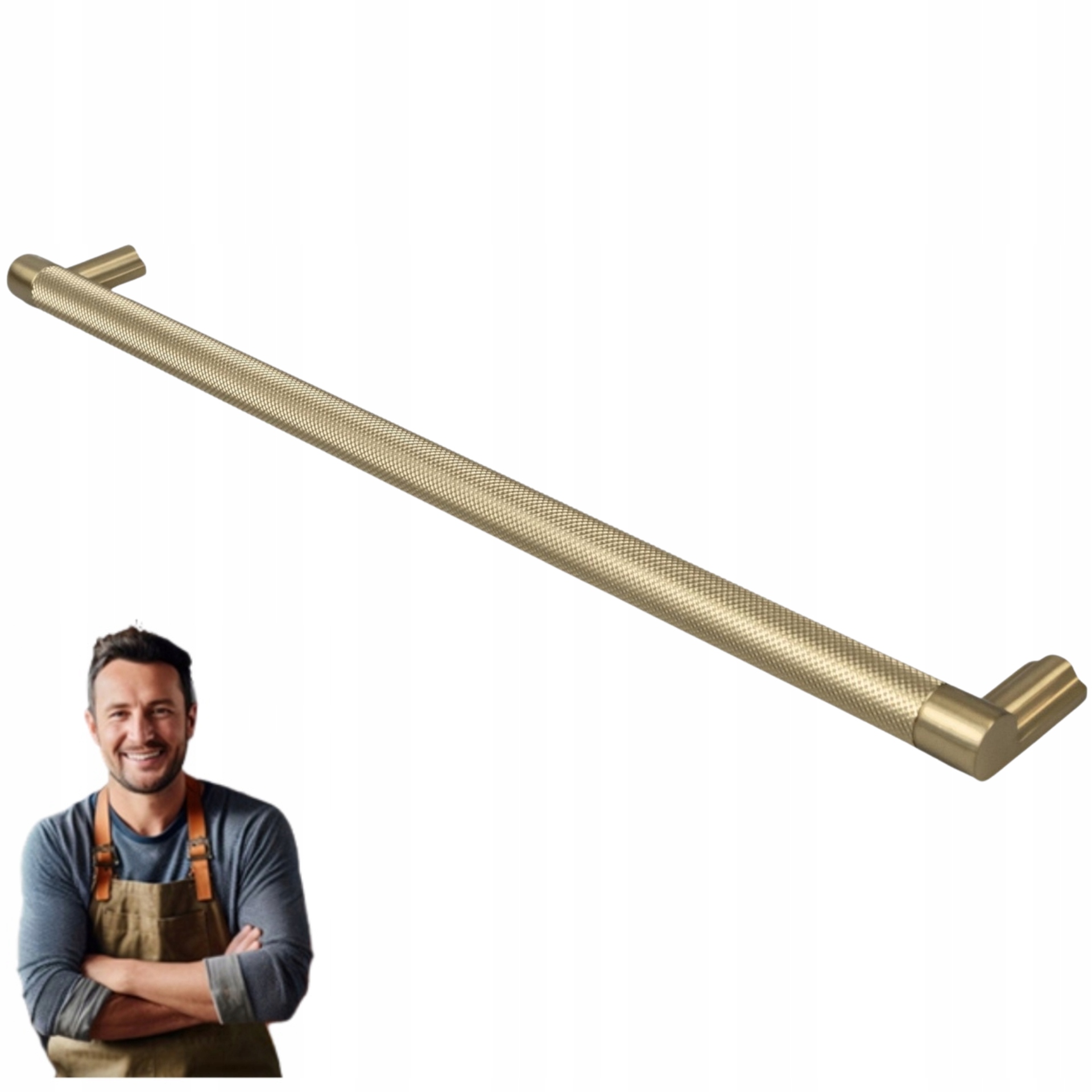 Nábytková Úchytka pro zásuvku Amatio 320 mm Zlaté ramínko