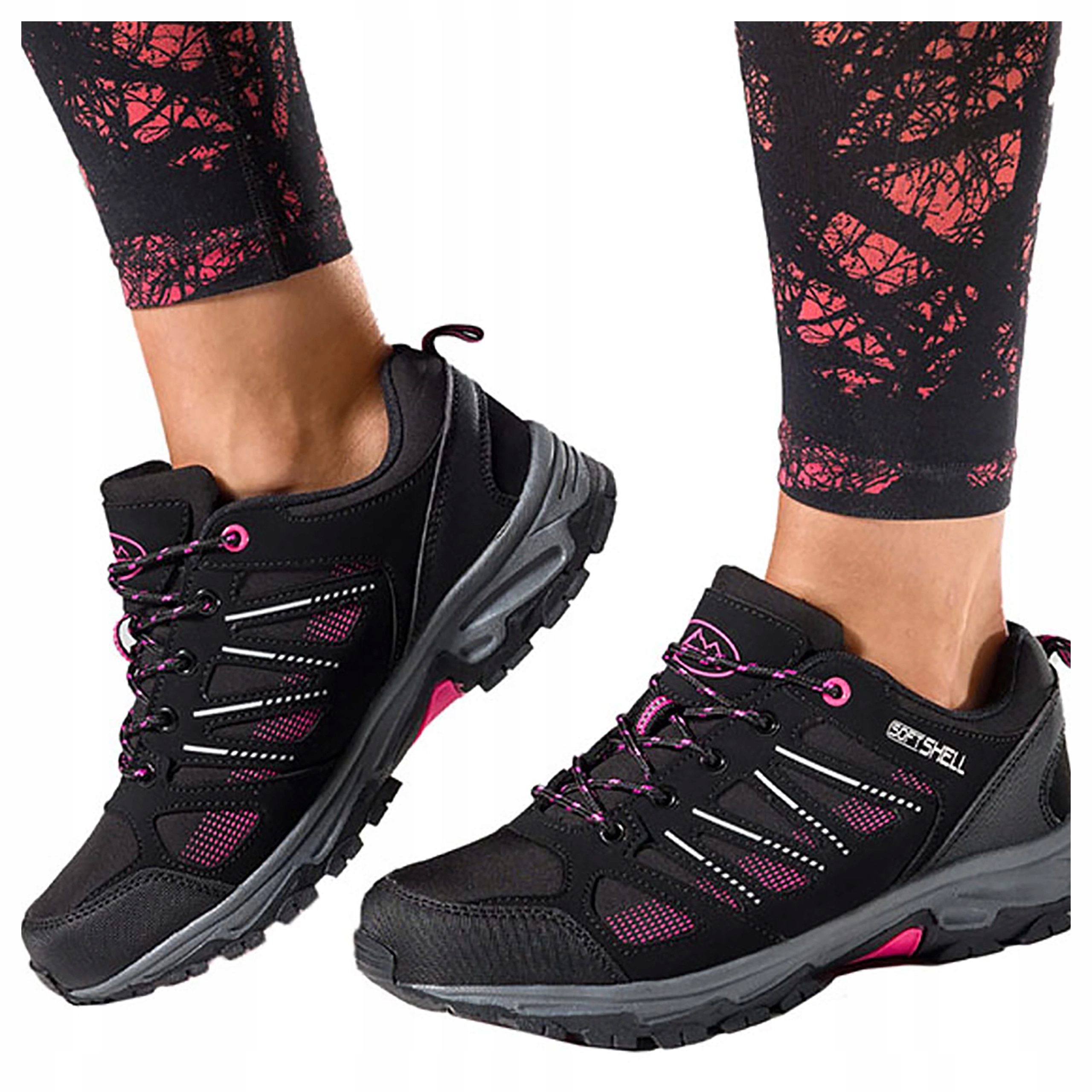 Černé Trekové Boty Dámské Softshell Pohodlné Lehké Sportovní vel. 38