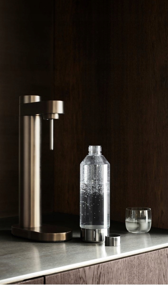 Saturator Brus, stalowy/brązowy, Stelton Marka Inna