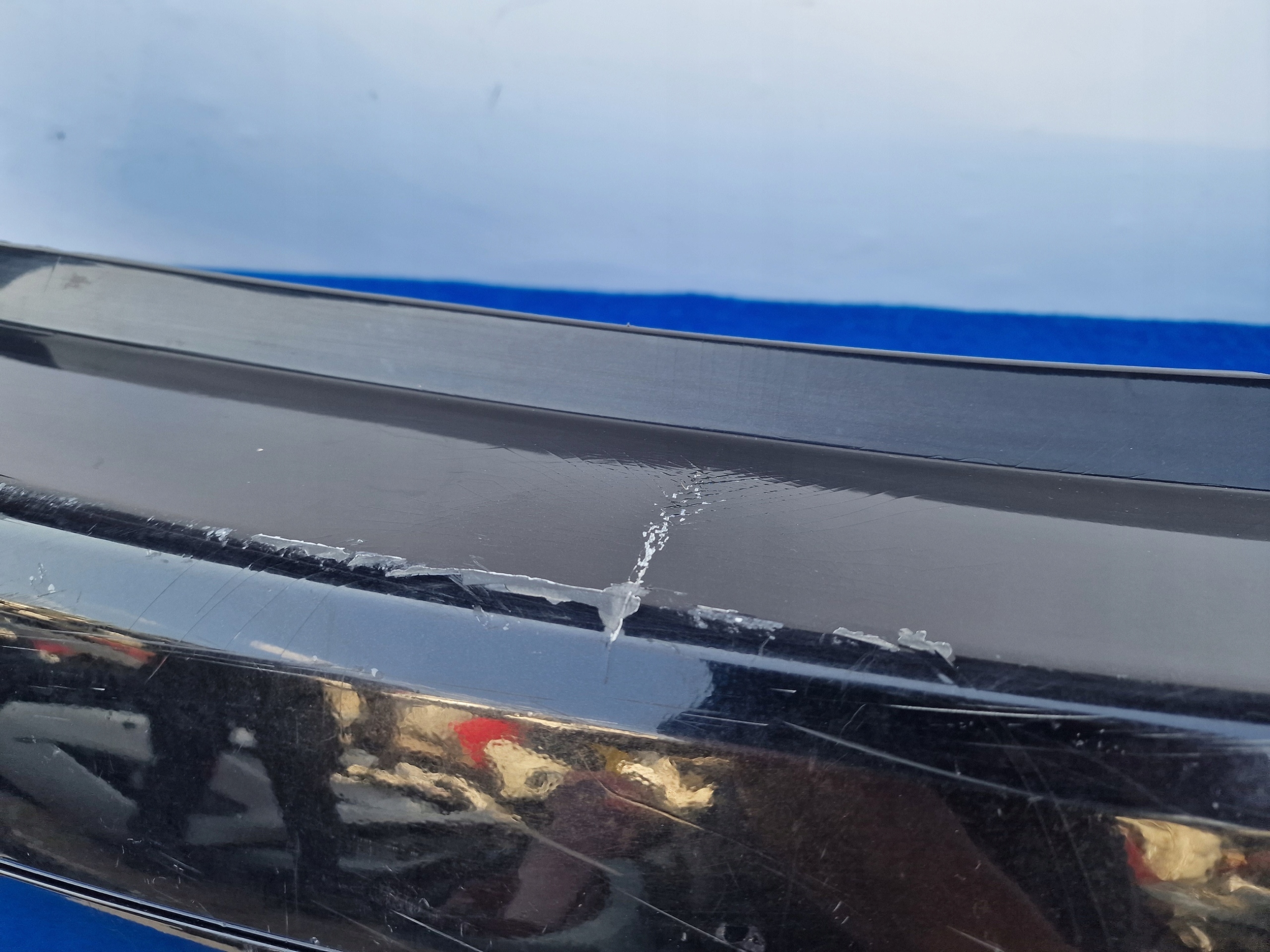 OPEL MERIVA B bumper rear part rear without PDC 13267966 BB6