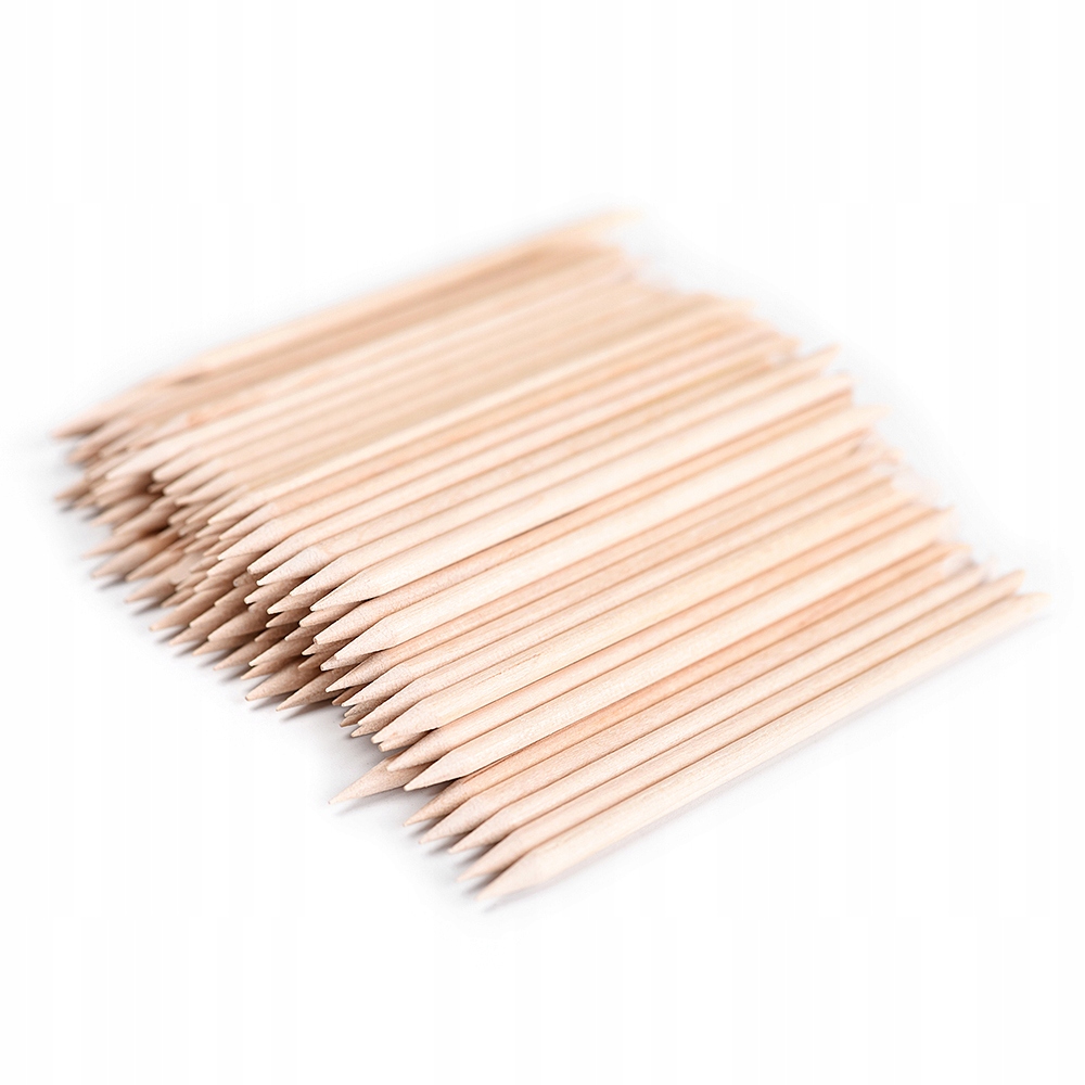 

Drewniane Patyczki do Skórek Manicure 100szt