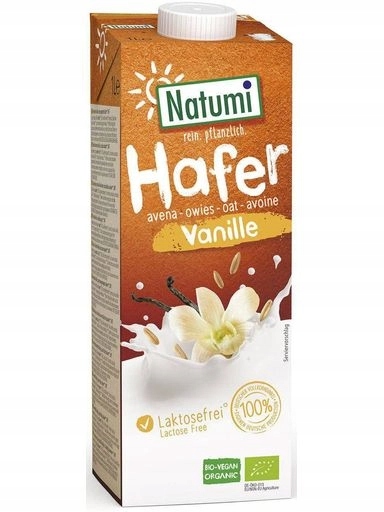 Levně 4x Natumi Ovesno-vanilkový nápoj bez přidaných cukrů Bio 1L